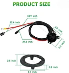 golf cart charger receptacle with socket trim